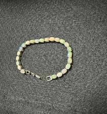 Opal Silberarmband 925 Äthiopisch 20cm