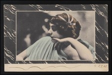 Frauen AK 20er Jahre Kopfschmuck elegant Profil Wasserwelle BERLIN 7.7.1903