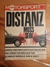 DDR Illustrierter Motorsport 8/68 Pneumant Rallye, Transport Doberlug-Kirchberg