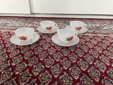 1960 Arcopal Milchglas Service