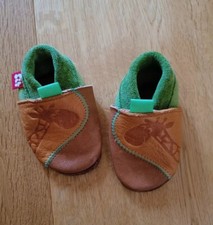 Baby Schuhe Krabbelschuhe Lederschuhe Giraffe 11cm Ca. 6 Monate Sehr guter Zusta