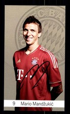 Mario Mandzukic  Autogrammkarte Bayern München 2012-13 Original Signiert