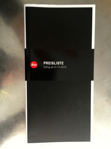 Leica preisliste 2010 - leica,