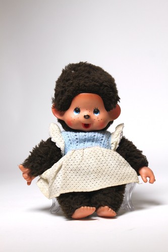Vintage monchichi doll knitted - doll,