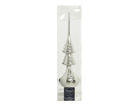Christbaumspitze glas 34cm - glas,