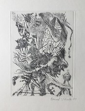 Bernard Schultze Radierung datiert 81 signiert