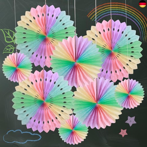 Stück bunt papier fächer - stück,