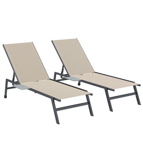 Outsunny sonnenliegen für - sonnenliegen,