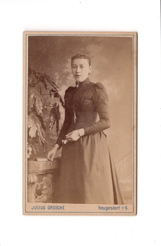 Cdv foto damenportrait feine - damenportrait, /