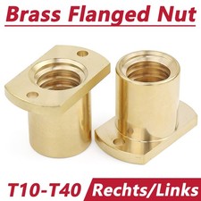 Trapezgewindemutter T10-T40 Spindelmutter Messing Rechts-/Linksgewinde Muttern