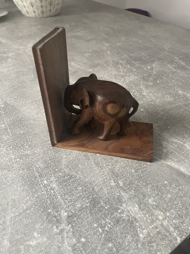 Holz elefanten dekofigur - holz, "po"