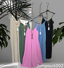 Damen Jumpsuit Spagettiträge