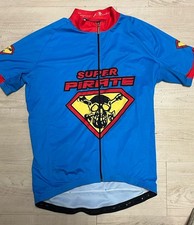 limitiert Super Pirate Fahrrad Trikot, Skull, Totenkopf rot blau Gr. L 