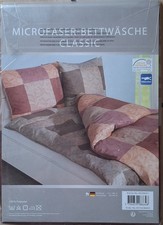1 x  Bettwäsche 135 x 200, Microfaser, Muster Karo-Floral