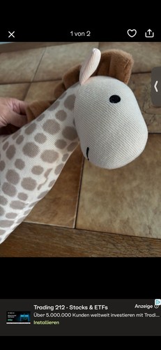 Stofftier giraffe dino - giraffe,,