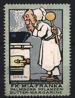 Reklamemarke hamburg butter - reklamemarke,