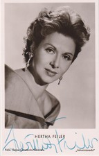 HERTHA FEILER Original Autogramm signierte Postkarte 50er Jahre