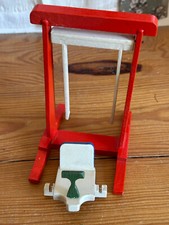 (RB)5025-4503, alte kleine Schaukel aus Holz, Spielzeug, Deko