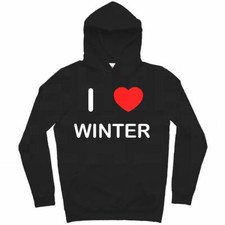 Winter I Love Hoodie Pullover