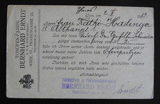 0100/ Postkarte Österreich Firmenkarte Tonofen Fabrik B. Erndt 1913