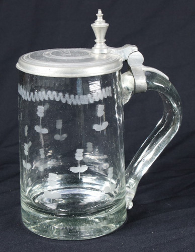 Antiker glas humpen walzenkrug - glas,