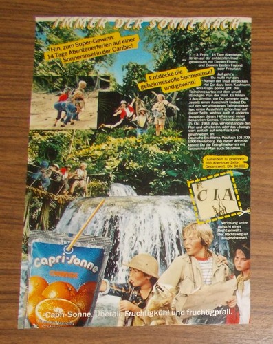Seltene werbung capri sonne - werbung, capri-sonne