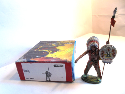 Elastolin hauser indianer mit - indianer,