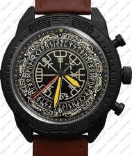 Wikinger Selten Armee Stil Lederarmband Armbanduhr