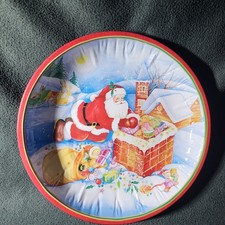 Weihnachtsmann Metallteller Weihnachten