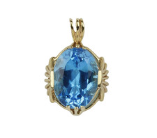 Vintage 10k Gelbgold Blauer