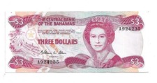 3 Dollar Bahamas 1974  (2) 