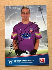 Rouven Sattelmaier 1. FC Heidenheim Autogrammkarte original signiert #47115