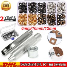 Einschlagstempel inkl. Ösen DIN Ösenpresse Set für Planenösen Banner LKW Plane