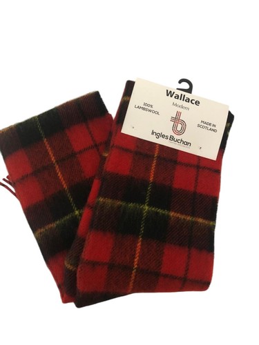 100 lammwolle tartan schal - 100%,