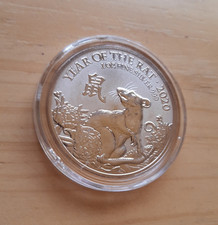 Großbritannien 2 Pounds  2020 Jahr der Ratte 1 Oz Feinsilber !!!