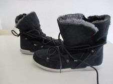 Kangaroos gefütterte Stiefel Mädchen Gr 36 blau RV + Schnürre Roostex