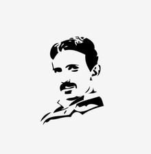 Nikola Tesla Aufkleber Sticker
