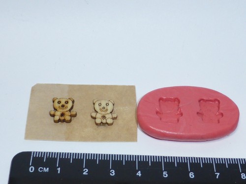 Teddybär silikonform - ,