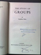 The Study of Groups. Klein