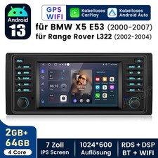 Für BMW E39 X5 E53 2000-2007 Carplay Autoradio Android 13 GPS Navi SWC DSP 64GB