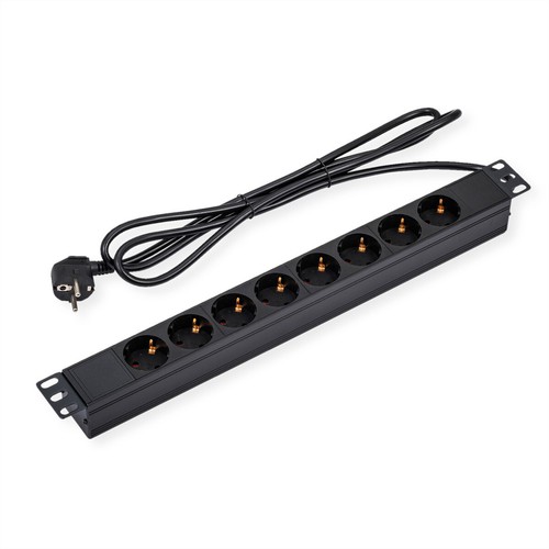 Steckdosenleiste 8fach 1 - 19"-steckdosenleiste,