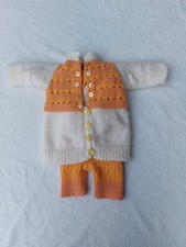 Tolle Strickjacke - Strickhose und Pullover für Puppegröße ab ca 55 bis 60 cm