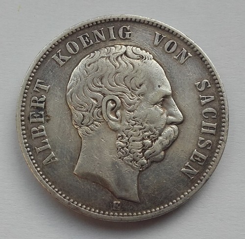 Mark sachsen 1876 albert - 5,