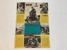 DKW Prospekt Doppelseite Hobby original 1954 Roller Auto Union schön rar !