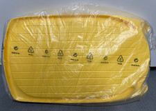 NEU Tupperware Sonderprodukt großes Schneidebrett mit Saftrinne 38 x 24 Gelb OVP