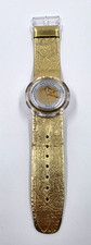 POP Swatch 1991 Guinevere PWK169 | Gold Armbanduhr Analog selten Vintage ✅