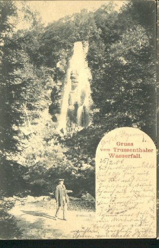 Trusetal wasserfall 1900 - wasserfall,