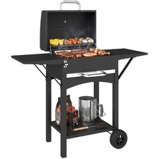 Holzkohlegrill mit Deckel, BBQ