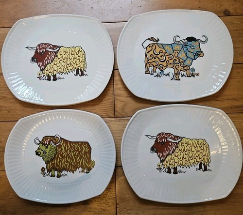 4er set vintage retro english - retro,