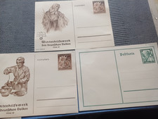 Dt Reich, 3 Postkarten Winterhilfswerk, unbenutzt.